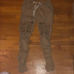 Tan joggers